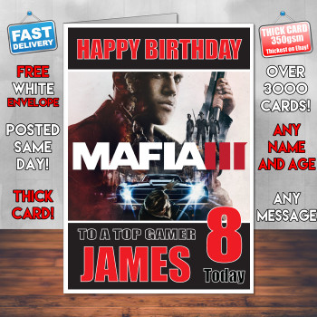 Mafia 3 2 Bm1 Personalised Birthday Card