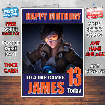 Overwatch Bm2 Personalised Birthday Card