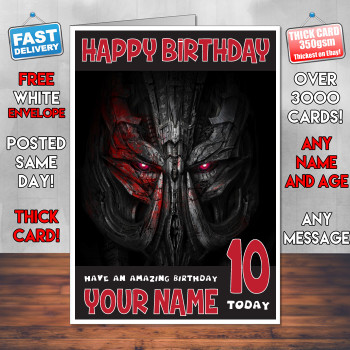 Age Of Extinction Bm2 Personalised Birthday Card