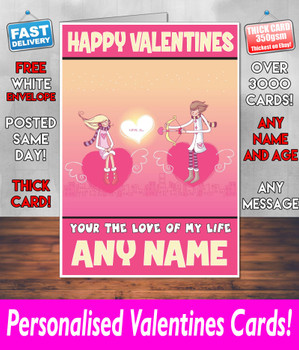 His Or Hers Valentines Day Card KE Design8 Valentines Day Card