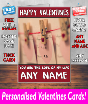 His Or Hers Valentines Day Card KE Design210 Valentines Day Card