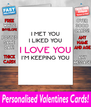 Im KE Designeping You Valentines Day Card