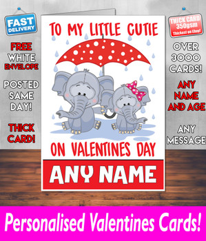 To My Elephant Valentines Card