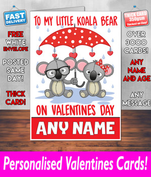 To My Koala Valentines Card