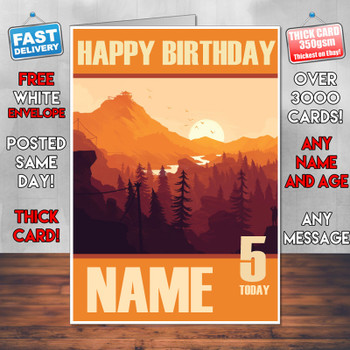 Firewatch 4 2016 Personalised Birthday Card