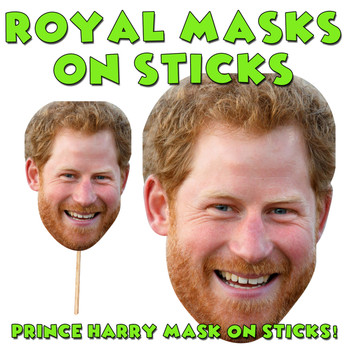 Prince Harry Stag Doo on a STICKRoyal Celebrity Face Mask
