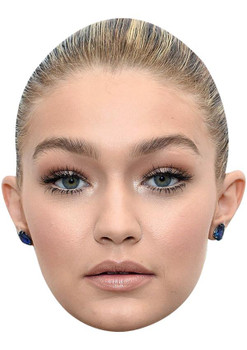 GIGI HADID JB - Model Fancy Dress Cardboard Celebrity Face Mask