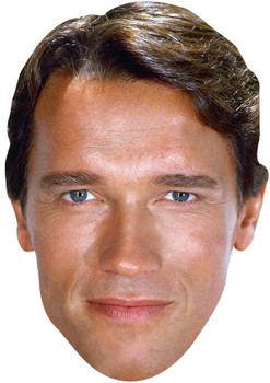 ARNOLD SCHWARZENEGGER YOUNG JB - TV Star Fancy Dress Cardboard Celebrity Face Mask