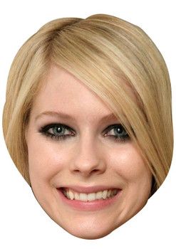 AVRIL LAVIGNE JB - Music Star Fancy Dress Cardboard Celebrity Face Mask