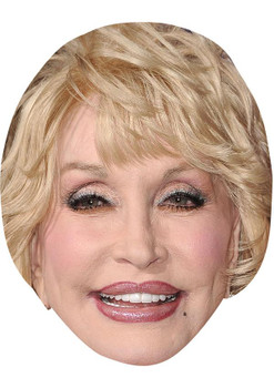 DOLLY PARTON JB - Music Star Fancy Dress Cardboard Celebrity Face Mask