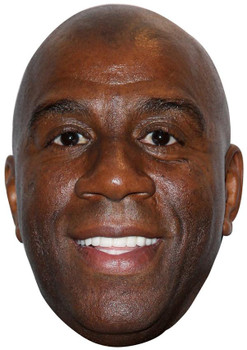 MAGIC JOHNSON JB - Basketball Star Fancy Dress Cardboard Celebrity Face Mask