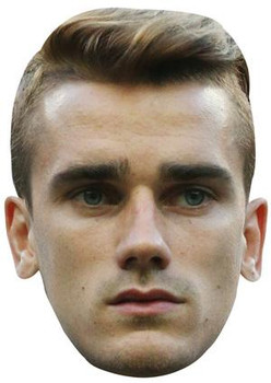 ANTOINE GRIEZMANN MASK JB  - Footballer Fancy Dress Cardboard Celebrity Face Mask