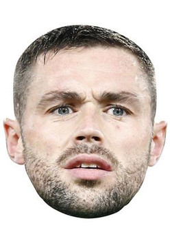 DAMIEN DELANEY MASK  JB - Footballer Fancy Dress Cardboard Celebrity Face Mask