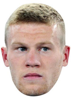 JAMES MCCLEAN JB - Footballer Fancy Dress Cardboard Celebrity Face Mask