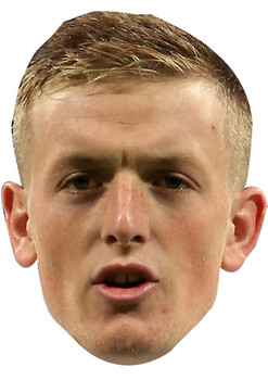 JORDAN PICKFORD JB - Footballer Fancy Dress Cardboard Celebrity Face Mask