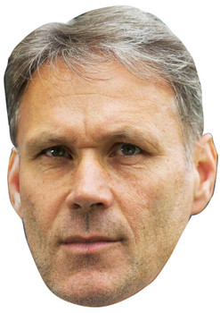 MARCO VAN BASTEN JB - Footballer Fancy Dress Cardboard Celebrity Face Mask