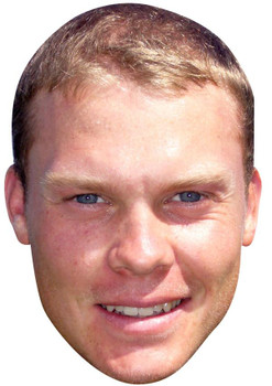 DANNY WILLETT JB - Golf Fancy Dress Cardboard Celebrity Face Mask