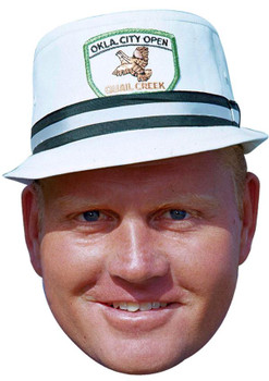 JACK NICKLAUS YOUNG JB - Golf Fancy Dress Cardboard Celebrity Face Mask