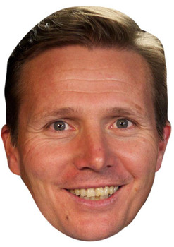 ROGER BLACK JB - Athletics Fancy Dress Cardboard Celebrity Face Mask