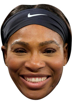 SERENA WILLIAMS JB - Tennis Fancy Dress Cardboard Celebrity Face Mask