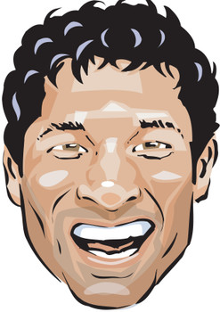 Sachin Tendulkar Cartoon Face Mask