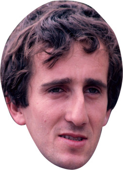 Young Alain Prost Face Mask