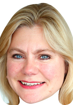 Justine Greening Uk Politician Face Mask