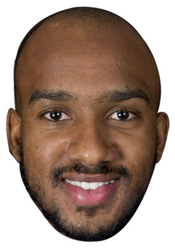 FABIAN DELPH JB - Footballer Fancy Dress Cardboard celebrity face mask Fancy Dress Face Mask 2021