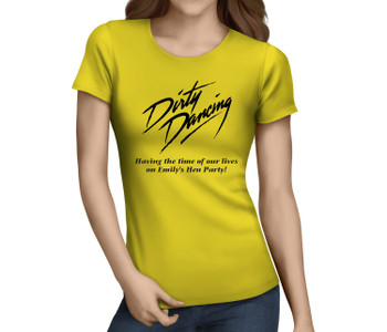 Dirty Dancing Black Custom Hen T-Shirt - Any Name - Party Tee