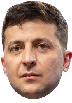 volodymyr zelensky Ukraine celebrity face mask