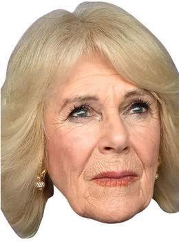 Camilla parker bowles Coronation celebrity Fancy Dress Face Mask 2023