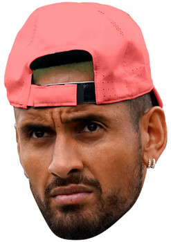 Nick Kyrgios - Australian Tennis Star Fancy Dress Cardboard Celebrity Face Mask