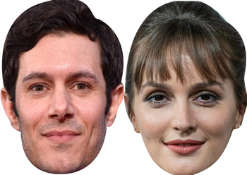 Adam Brody and Leighton Meester - Celebrity Couples Fancy Dress Face Mask Pack