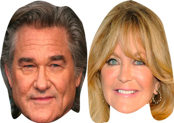 Goldie Hawn and Kurt Russell - Celebrity Couples Fancy Dress Face Mask Pack