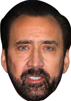 Nicolas Cage 2024 Fancy Dress Cardboard Celebrity Face Mask