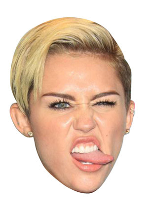 Miley Cyrus Tounge Celebrity Face Mask