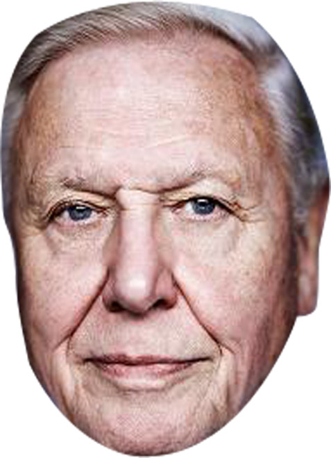 David Attenborough Tv Star Face Mask