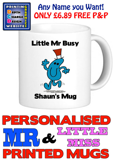 Mr Busy Man Personalised Mug Cup