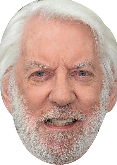 Donald Sutherland Movies Stars 2018 Celebrity Face Mask