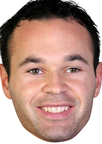Andres Iniesta Celebrity Face Mask