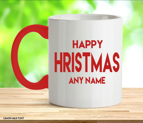Adult Happy Christmas Red Rude Mug
