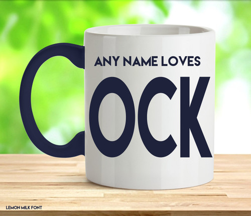 Adult Loves Cock Rude Mug