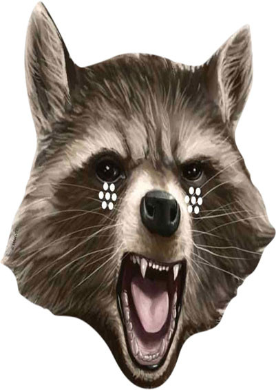 Rocket Raccoon Tv Stars Face Mask