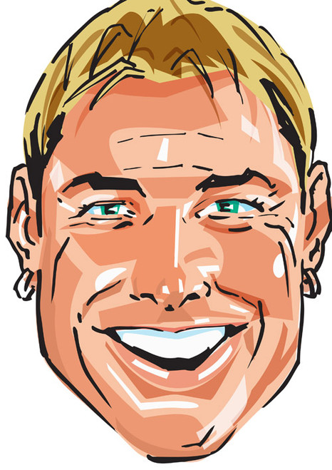 Warne Cartoon Cricket Face Mask 2018 Sports Celebrity Face Mask