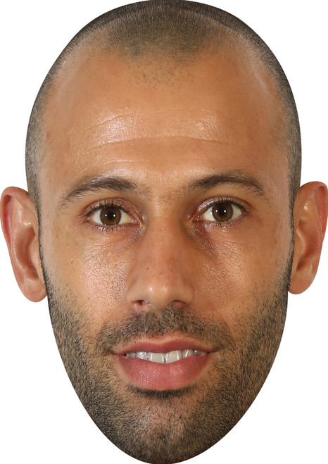 Mascherano Football Sensation Celebrity Party Face Mask | Fancy Dress