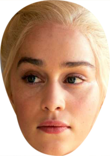 Emilia Clarke bright blonde  Tv Movie Star Face Mask