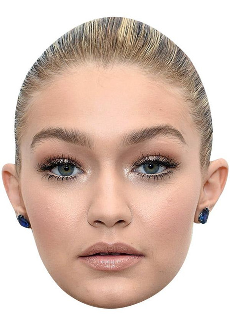 Gigi Hadid Jb - Model Fancy Dress Cardboard Celebrity Face Mask