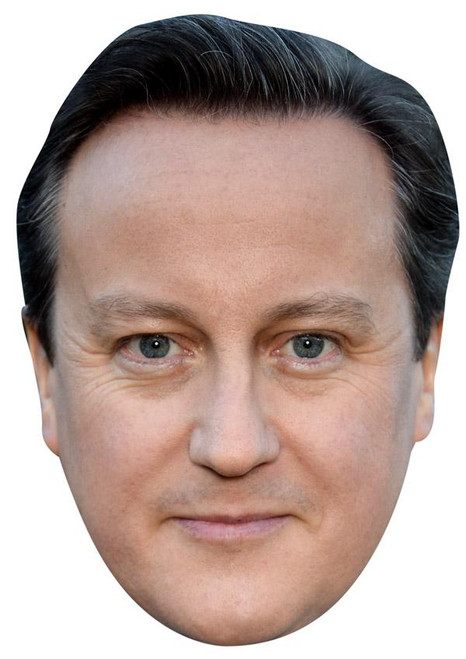 David Cameron Jb - Tv Star Fancy Dress Cardboard Celebrity Face Mask