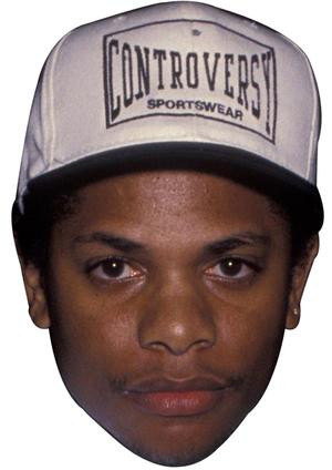 Eazy-E Jb - Music Star Fancy Dress Cardboard Celebrity Face Mask