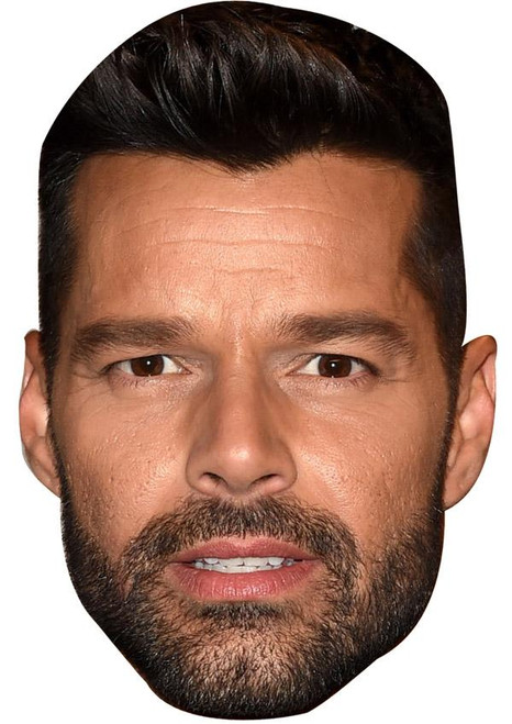 Ricky Martin Jb - Music Star Fancy Dress Cardboard Celebrity Face Mask